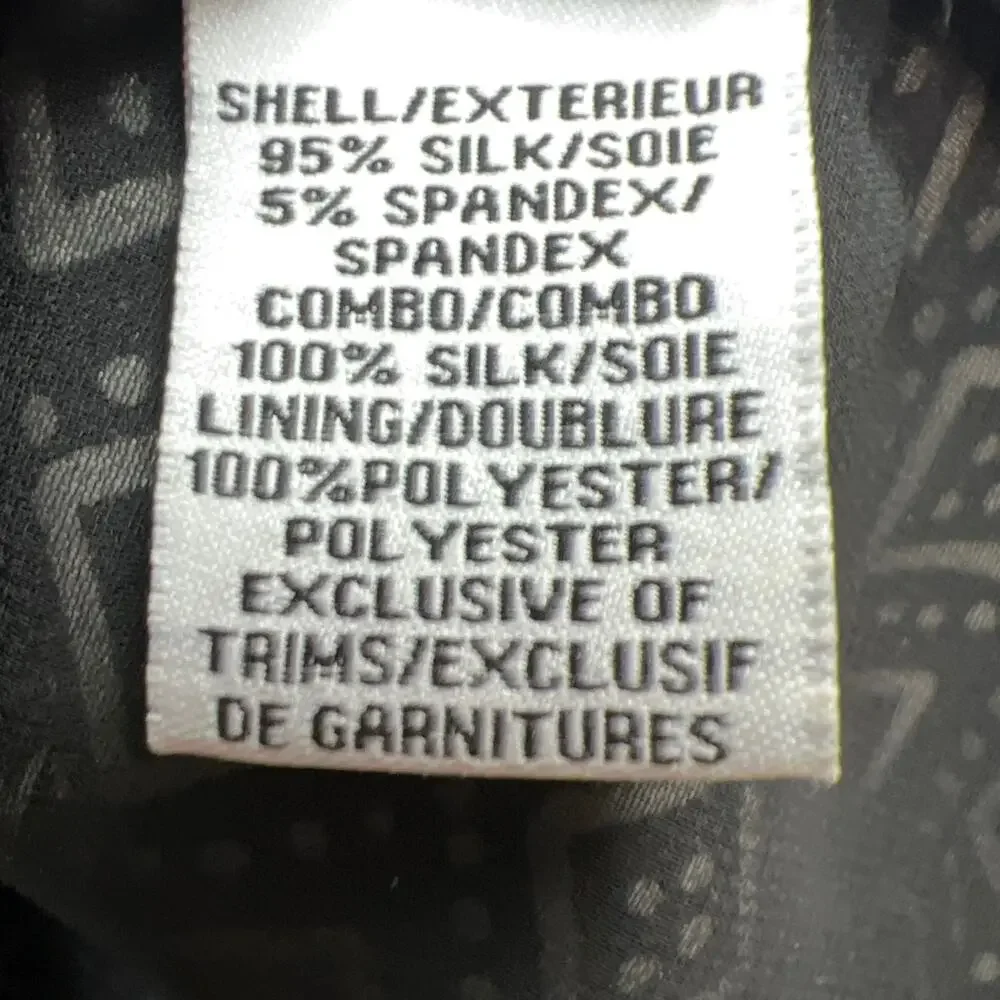 Diane Von Furstenberg Eugenia Silk Shift Dress V-Neck Dot Diamond Black Size 4 - Picture 11 of 12